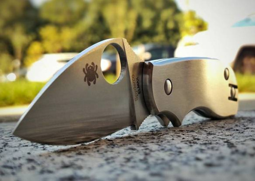 Складной нож Spyderco Squeak Titanium 154TIP фото 6