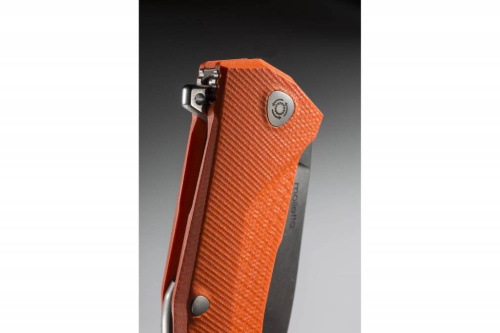 Складной нож Lion Steel KUR OR G10 Orange Flipper фото 11