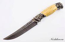 Охотничий нож  Авторский Нож из Дамаска №48