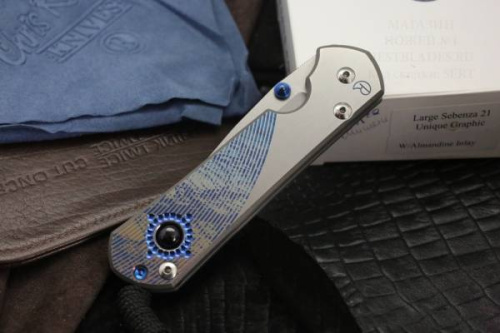 3810 Chris Reeve Large Sebenza 21 Almandine Cabochon фото 10