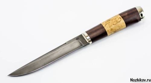 1239  Авторский нож из тигельного булата №3