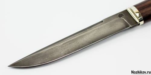 1239  Авторский нож из тигельного булата №3 фото 3